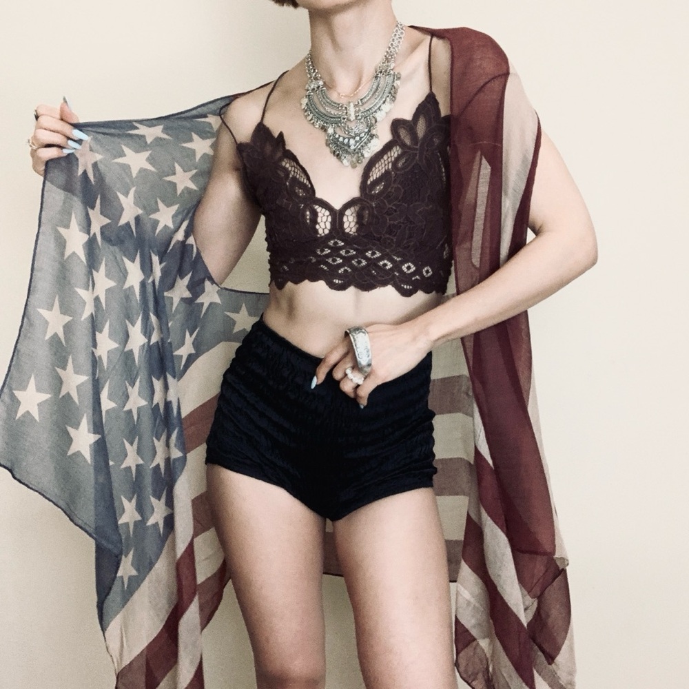 Brand New American flag shawl cardigan